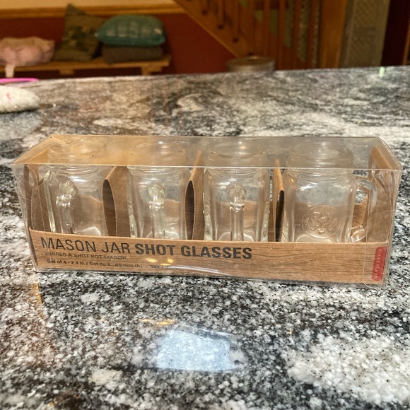 NWT. Kikkerland | Mason Jar Shot Glasses - Picture 3 of 6
